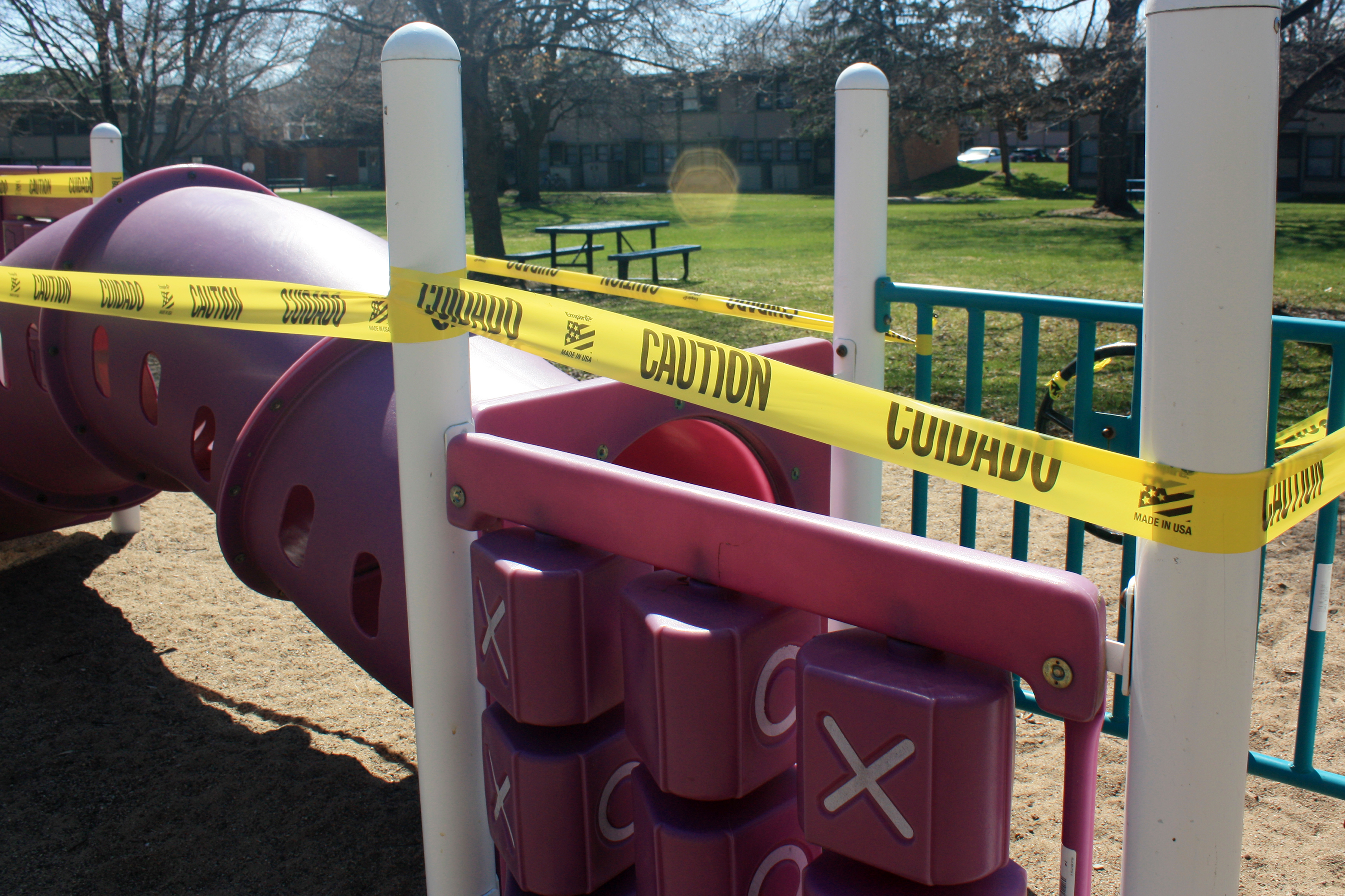 CTC Playground Closed with Caution Tape